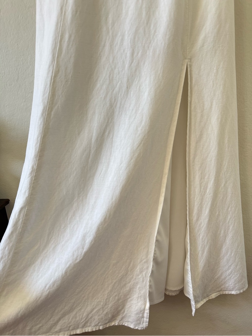 ASTR Estella Corset White Linen Blend Sleeveless Midi Dress Size Medium Revolve - Picture 14 of 16